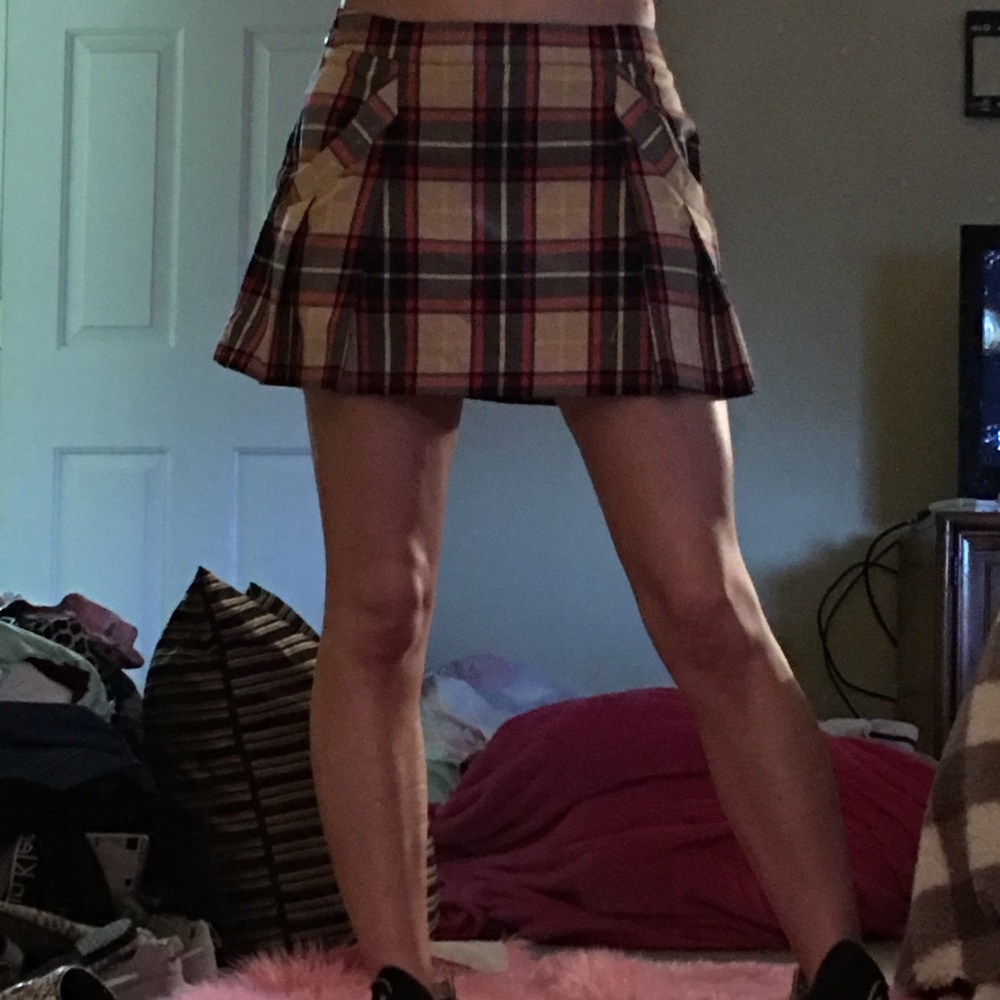 Princess Vera wang plaid mini skirt!